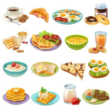 وکتور صبحانه کامل