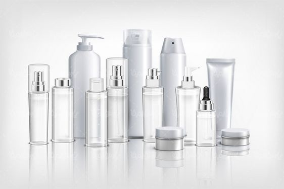 Cosmetics packaging vector