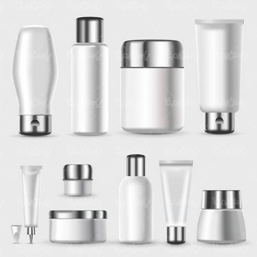 Cosmetics packaging vector