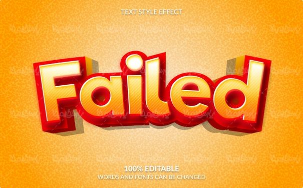 Editable text effect vector