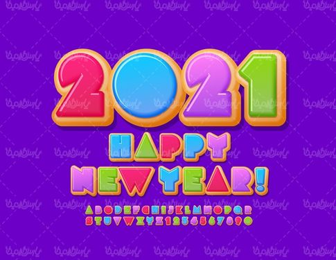 وکتور فانتزی تبریک سال 2021
