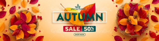 Vector autumn sales plan