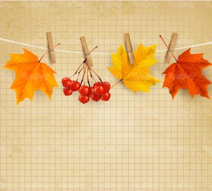 وکتور بک گراند پاییزی