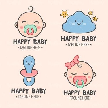 Baby logo vector