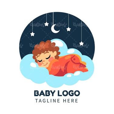 Baby logo vector