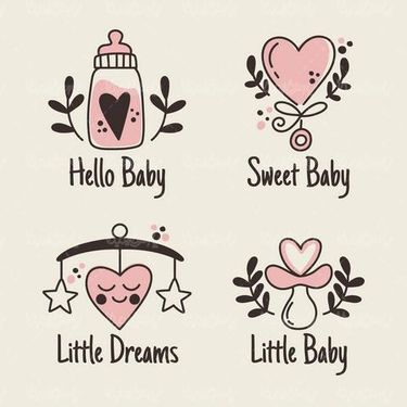 Baby logo vector