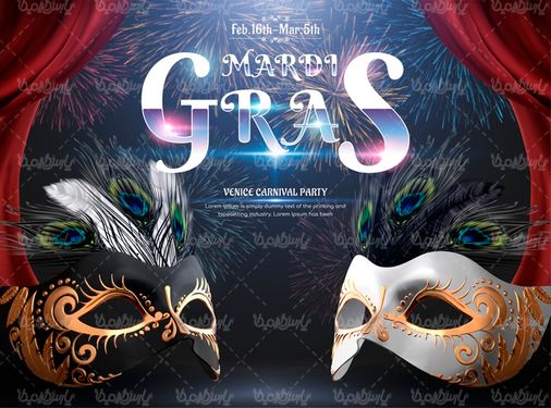 Carnival mask vector