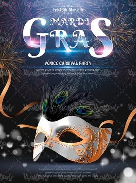 Carnival mask vector