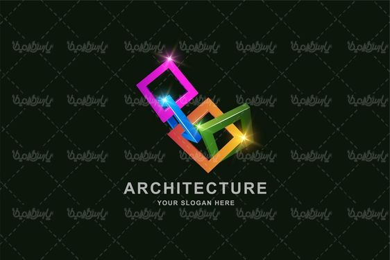 3D graphic logo vector