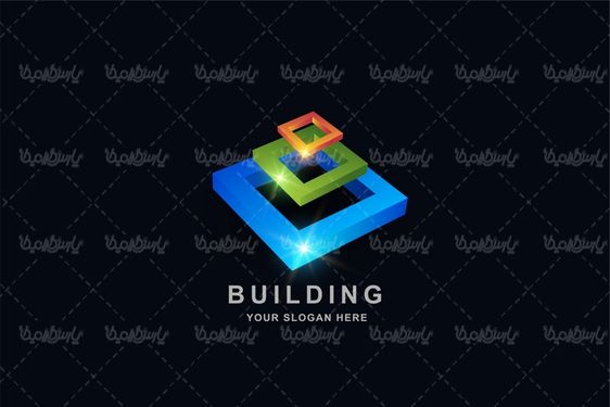 3D graphic logo vector
