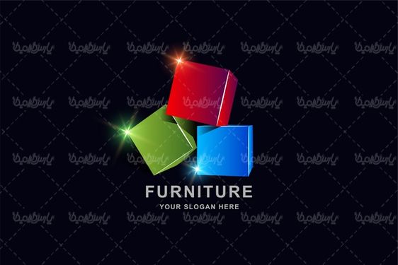 3D graphic logo vector