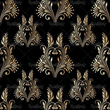 وکتور گل و بوته طلایی