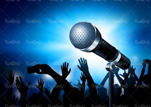 وکتور میکروفن حرفه ای