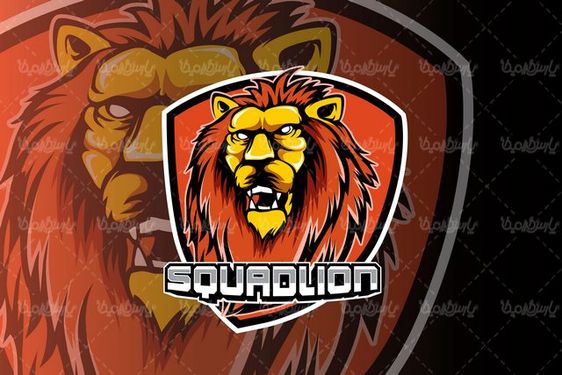 Vector forest lion