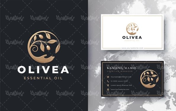 وکتور کارت ویزیت روغن زیتون