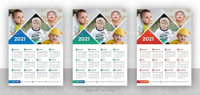 وکتور تقویم دیواری