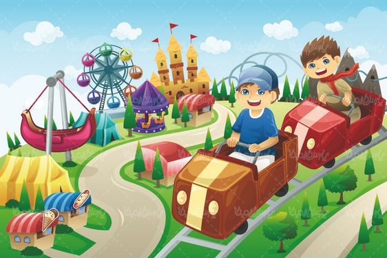 Amusement train vector