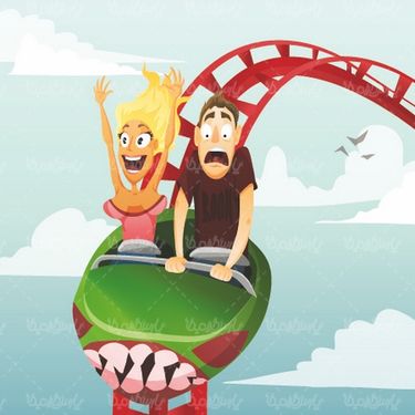 Amusement train vector