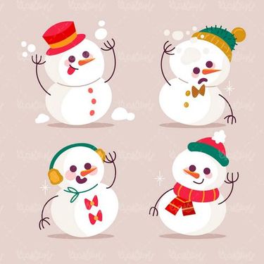 وکتور آدم برفی