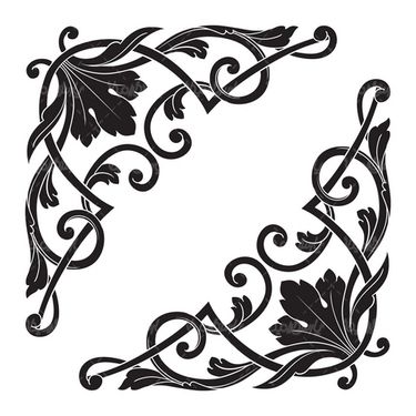 وکتور حاشیه گل