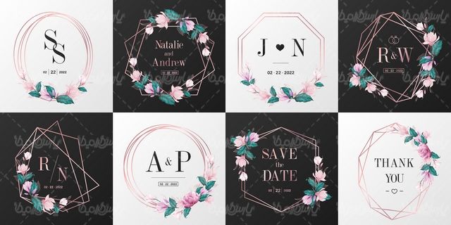 Flower border vector