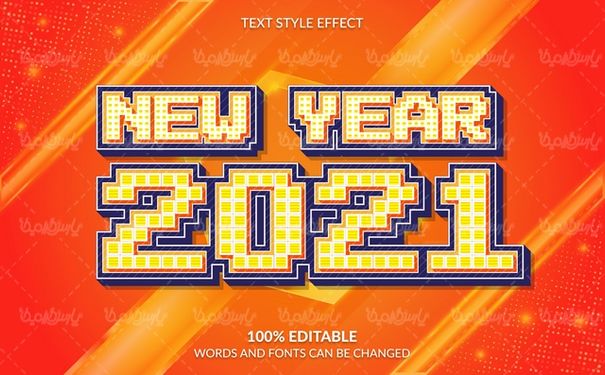 وکتور طرح سال 2021
