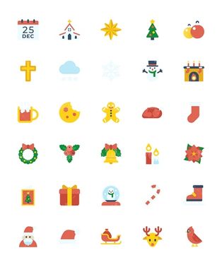 وکتور آیکن کریسمس