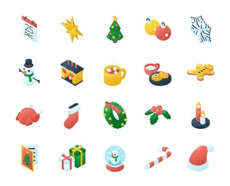 وکتور آیکن کریسمس