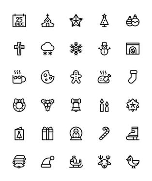 وکتور آیکن کریسمس