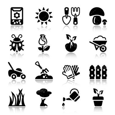 وکتور آیکن باغبانی