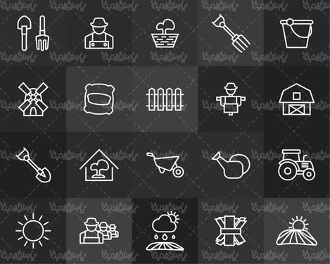 وکتور آیکن کشاورزی