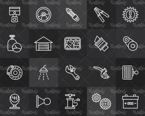 وکتور آیکن سیاه قلم