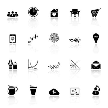 وکتور آیکن سیاه قلم