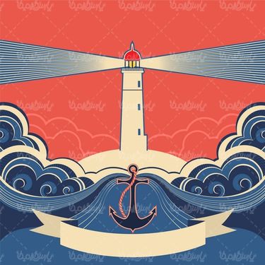 وکتور فانوس دریایی