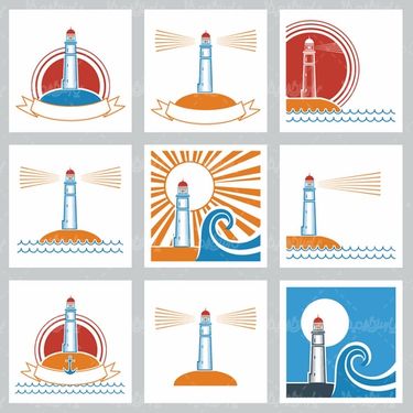 وکتور فانوس دریایی