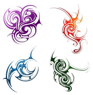 Vector tattoo design