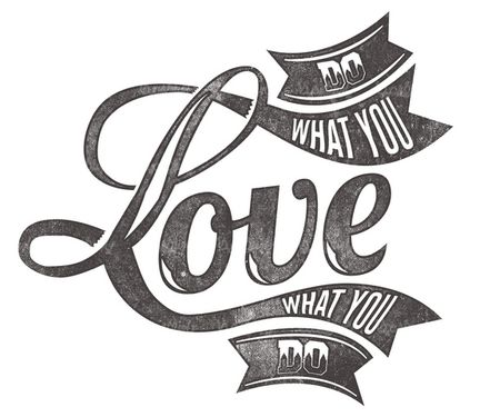 وکتور لیبل دوست داشتن