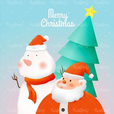 وکتور آدم برفی