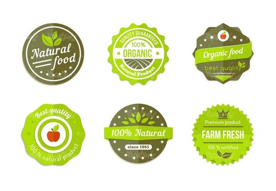 وکتور لیبل ارگانیک
