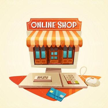 وکتور فروشگاه اینترنتی