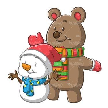 وکتور آدم برفی