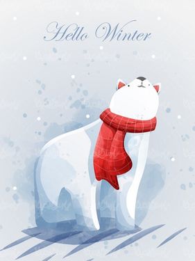 وکتور خرس قطبی