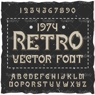 وکتور فونت انگلیسی