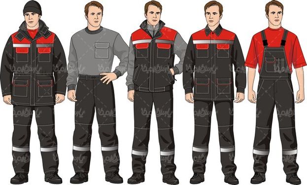 وکتور لباس کار