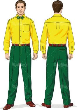 وکتور لباس کار