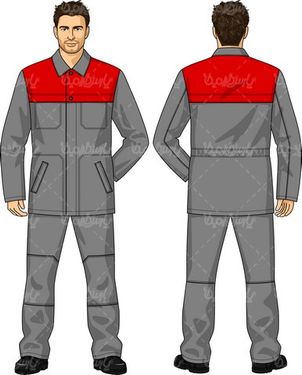 وکتور لباس کار