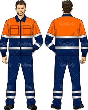 وکتور لباس کار