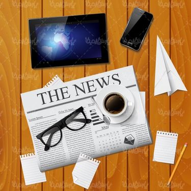 دانلود وکتور روزنامه