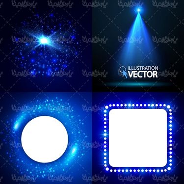 وکتور افکت نور آبی