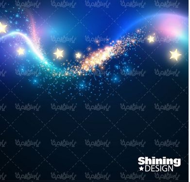 Blue light effect vector